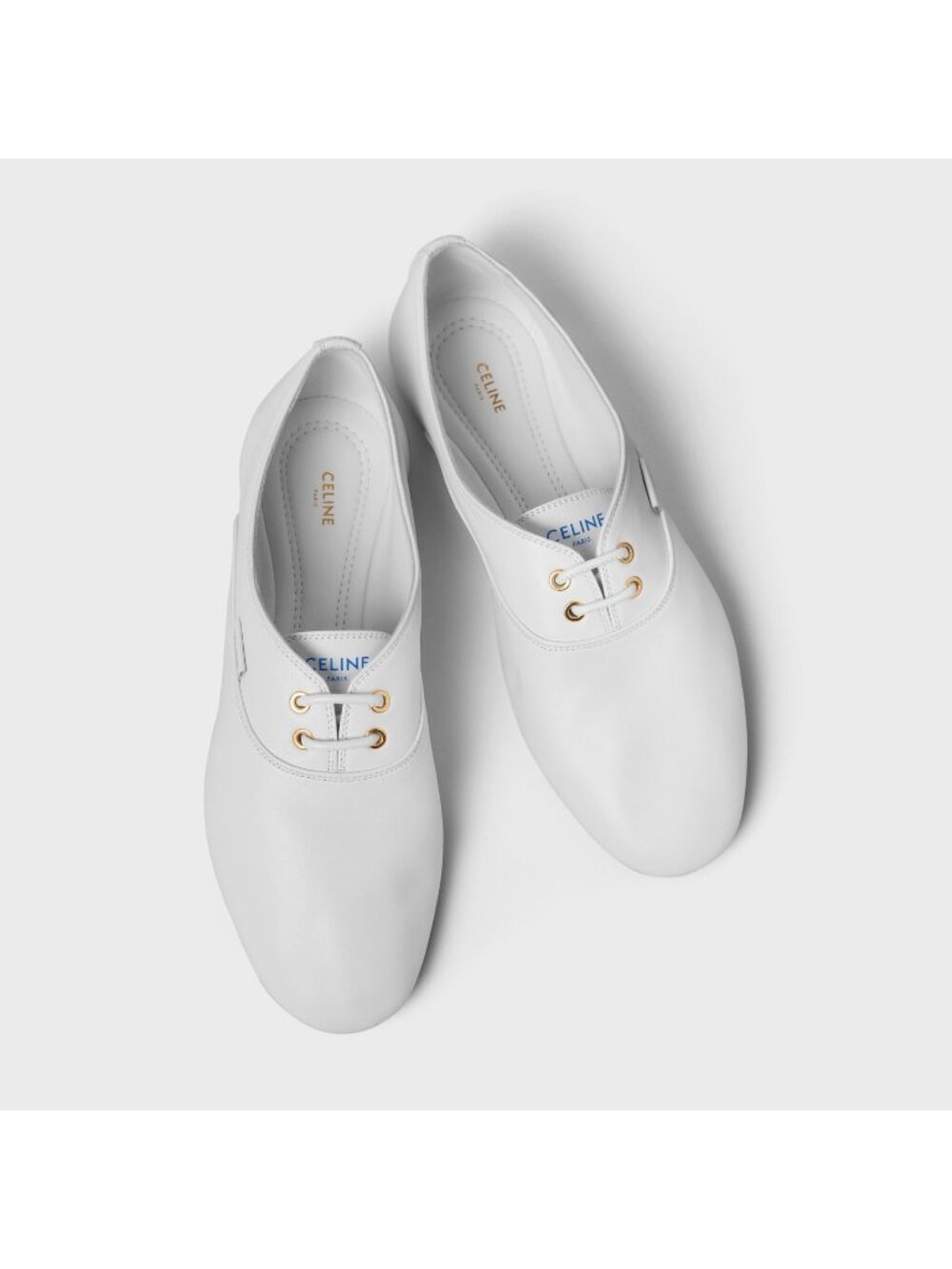 CELINE BALLET LACE-UP SHOE IN LAMBSKINFLATS SIZE 37.5